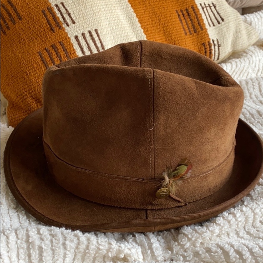 Vintage hat with feather